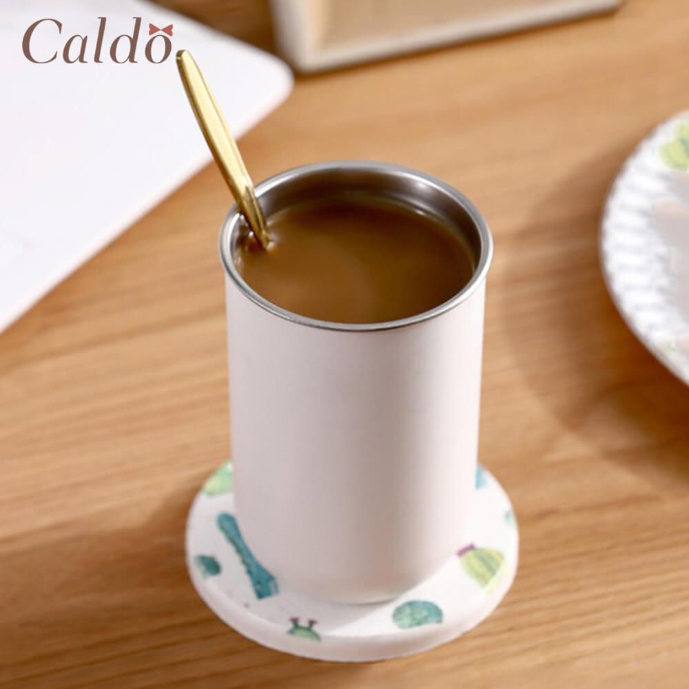 【Caldo 卡朵生活】日常304不鏽鋼保溫喝水杯 350ml-白