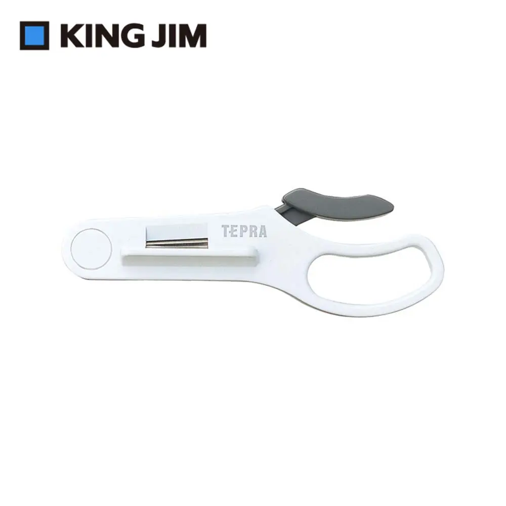 KING JIM TEPRA標籤半切剪刀/ RH24