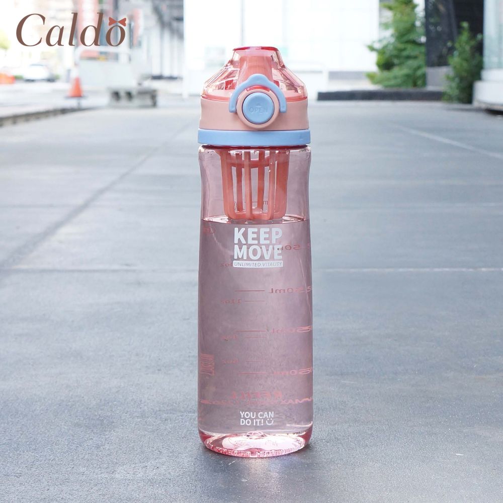 【Caldo 卡朵生活】前進吧清爽系運動水壺 650ML-粉