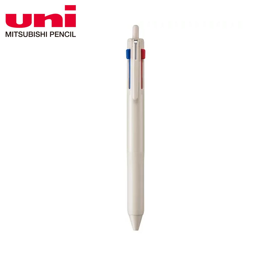 UNI JETSTREAM 3色多機能溜溜筆/ 0.5mm/ 灰米白