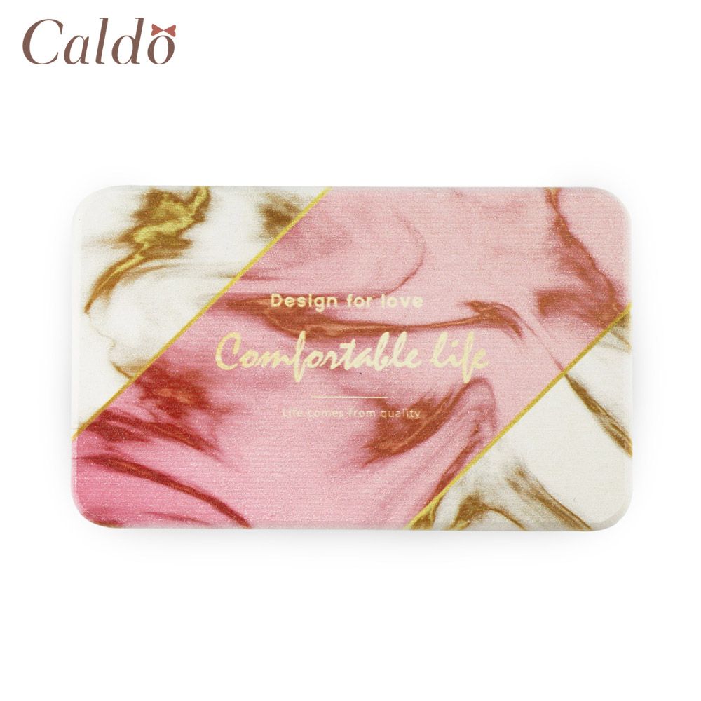 【Caldo 卡朵生活】大理石紋珪藻土肥皂墊/杯墊-幻彩粉