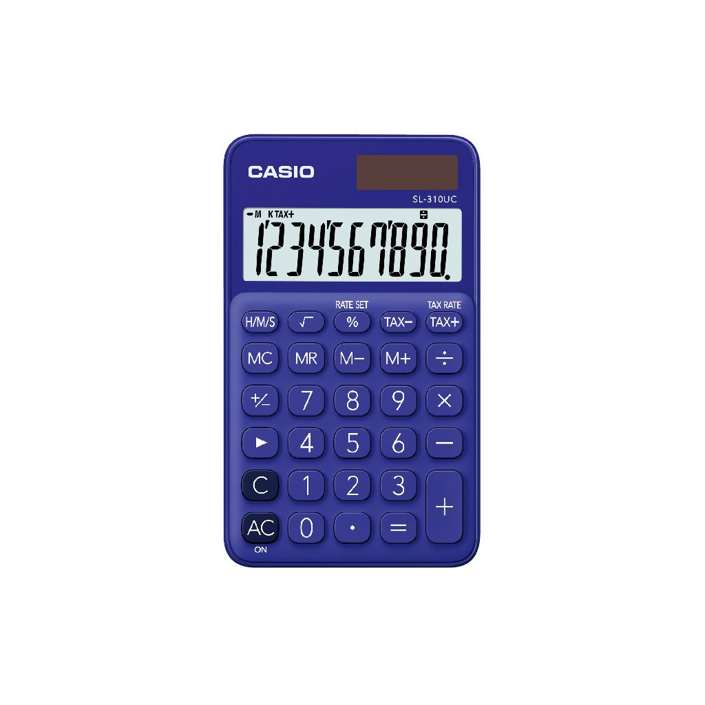 CASIO馬卡龍計算機/ 10位元/ 葡萄紫/ SL-310UC-PL/ 泡殼包裝