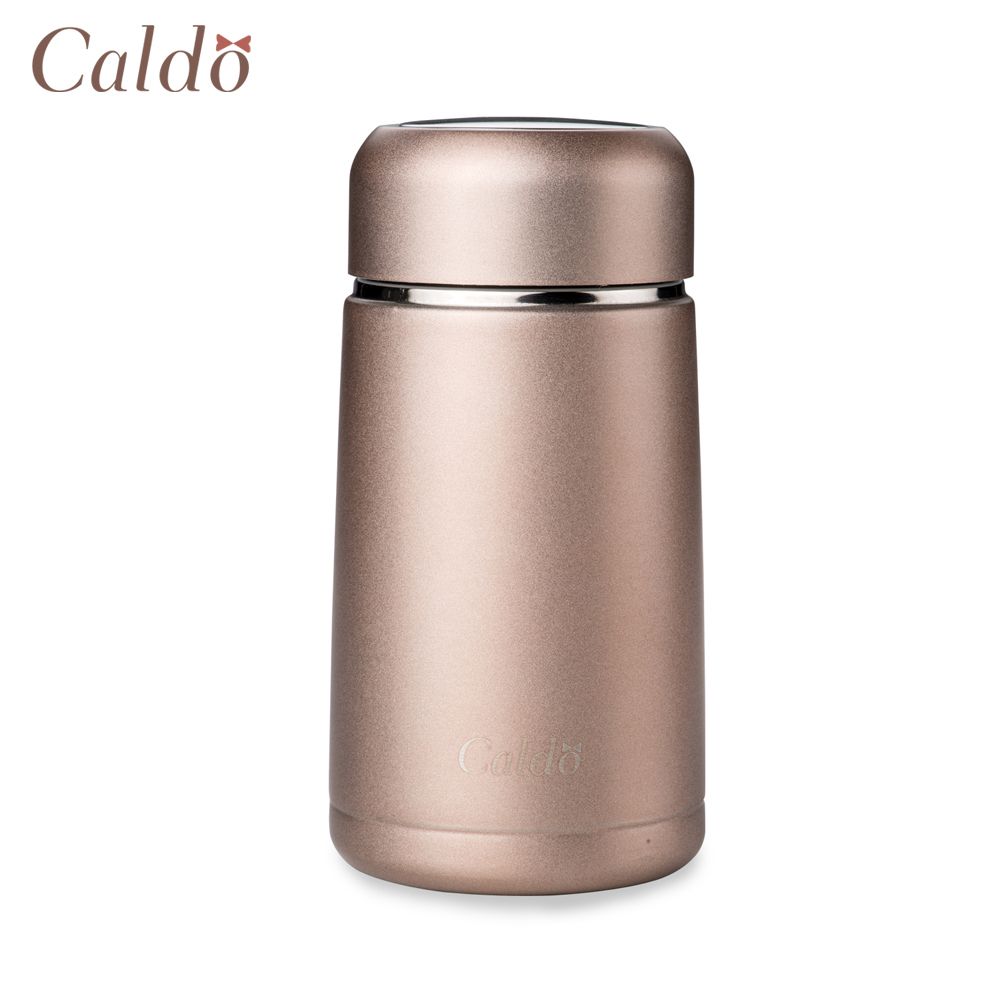 【Caldo 卡朵生活】迷妳補妝304不鏽鋼隨身保溫瓶 330ML-霧粉
