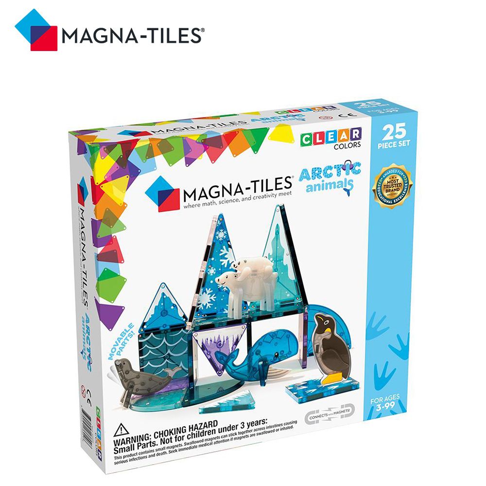 Magna-Tiles®磁力積木-極地動物25片(21125)/ 磁力片