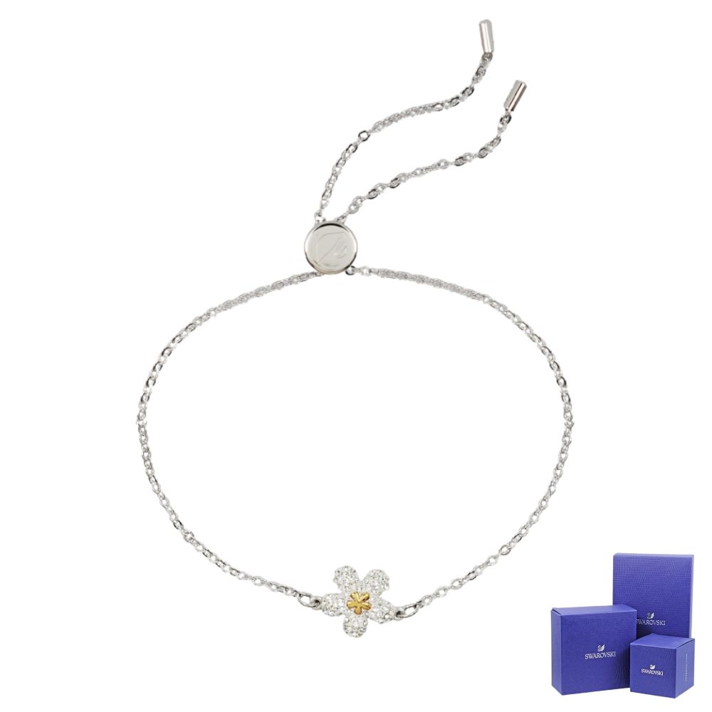 SWAROVSKI 施華洛世奇 璀璨優雅小花銀色手環