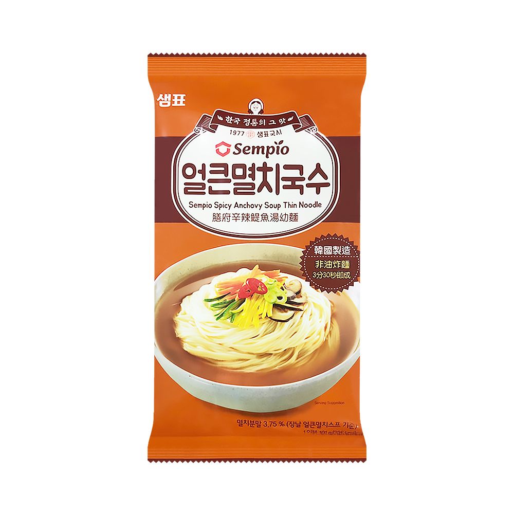 【韓味不二】膳府辣味鯷魚湯細麵101G*10包