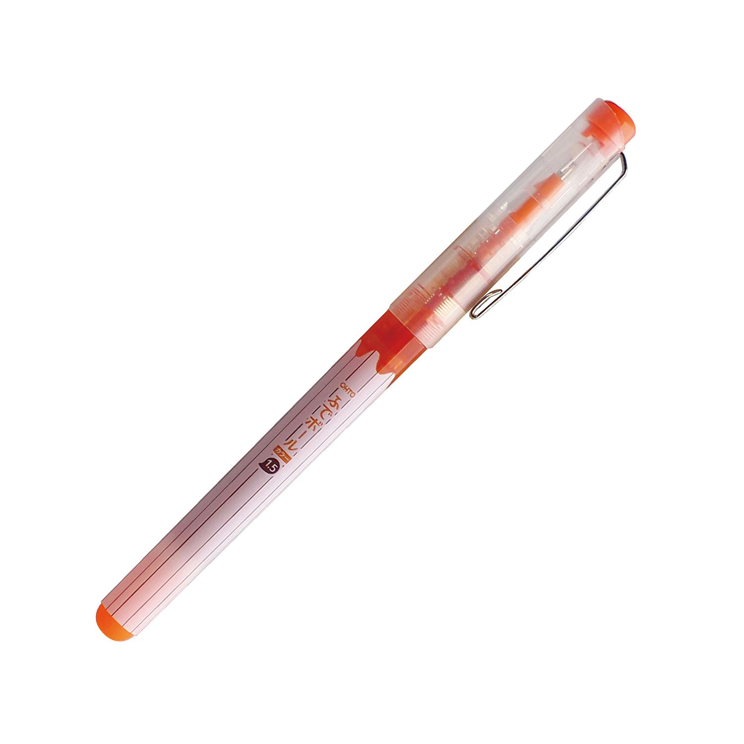 OHTO桔色極粗字水性直液式鋼珠筆/ 1.5mm