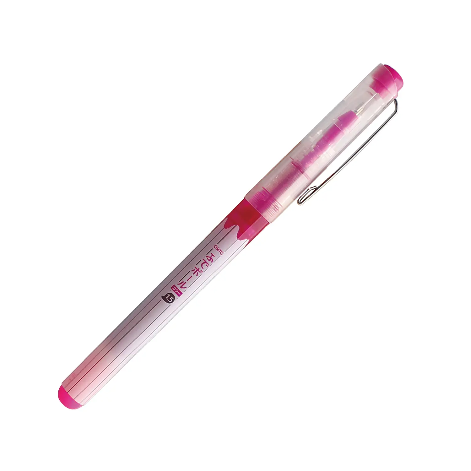 OHTO粉紅色極粗字水性直液式鋼珠筆/ 1.5mm