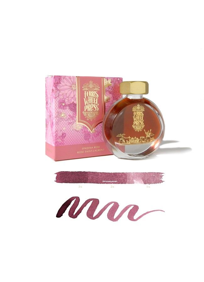 FERRIS WHEEL PRESS摩天輪鋼筆墨水/ 士巴丹拿玫瑰Spadina Rose Ink/ 38ml