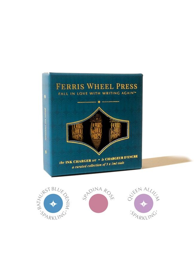 FERRIS WHEEL PRESS摩天輪鋼筆墨水/ 多倫多時尚區系列/ 5ml/ 小電池分裝3入組