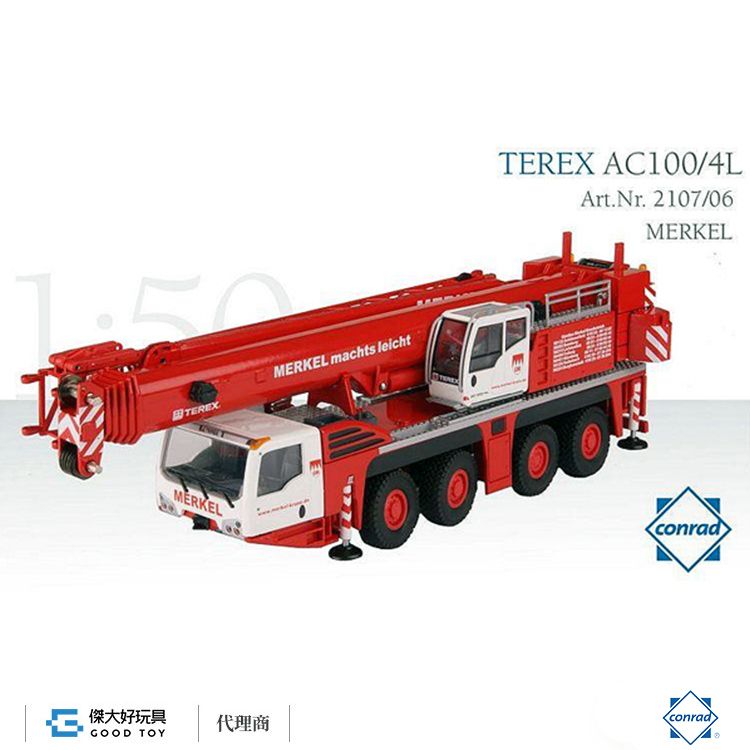 Conrad 2107/06 TEREX AC 100/4L Telescopic crane 伸縮油壓移動式起重機