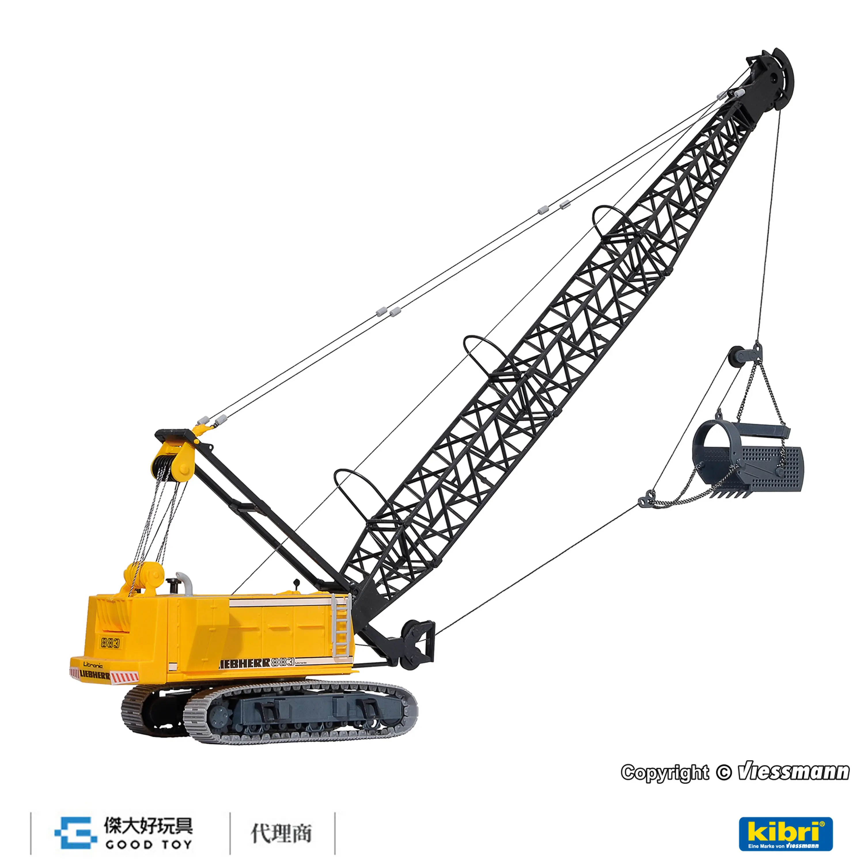 kibri 11254 (HO kit) LIEBHERR 履帶式拉鏟挖掘機