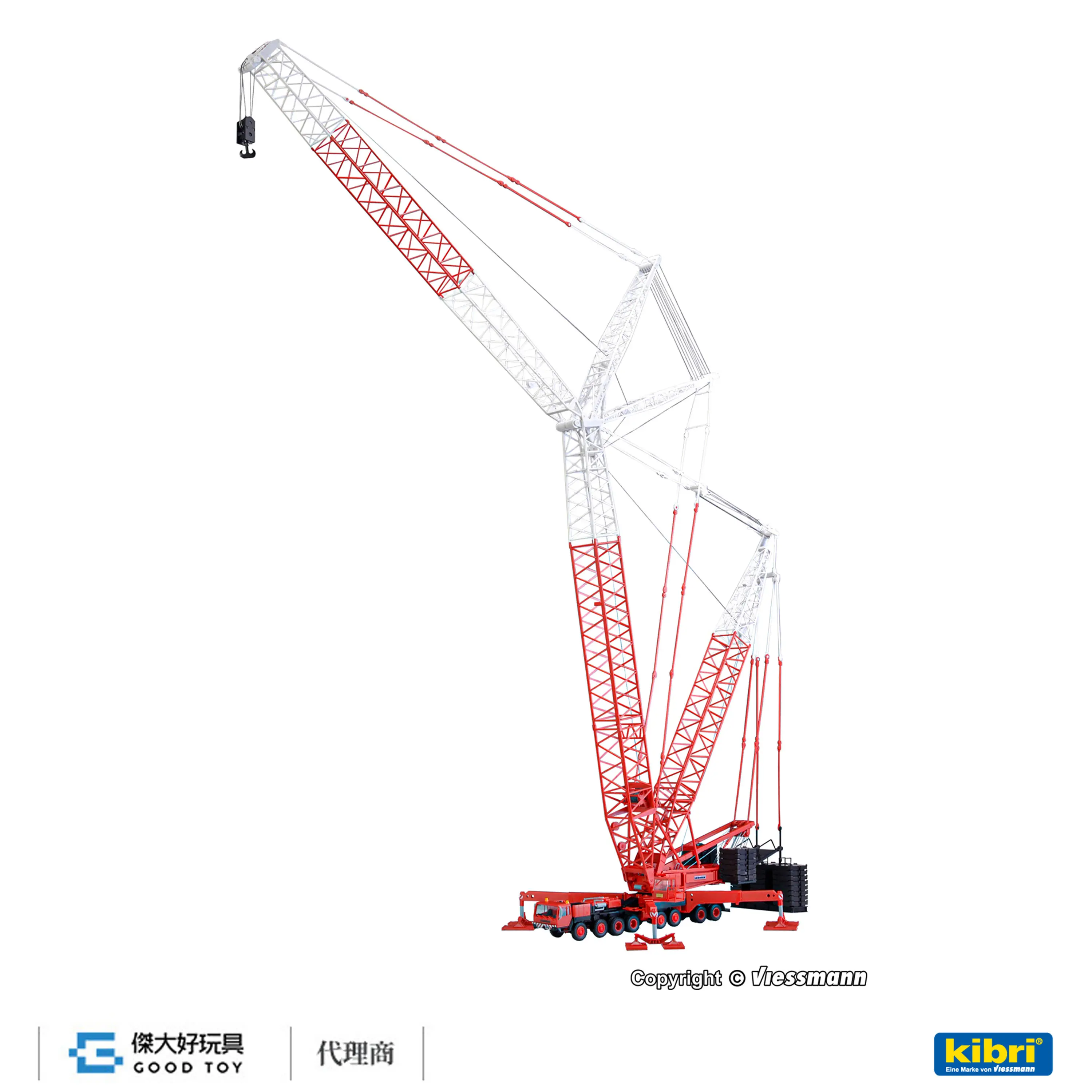 kibri 13016 (HO kit) LIEBHERR LG 1800 spacelifter 桁架臂起重機
