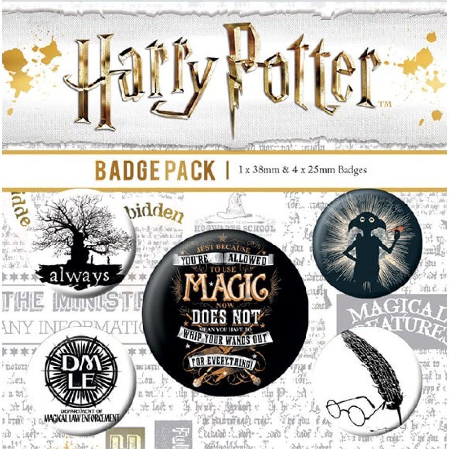 Pyramid International【哈利波特】魔法世界 英國進口徽章組 / HARRY POTTER