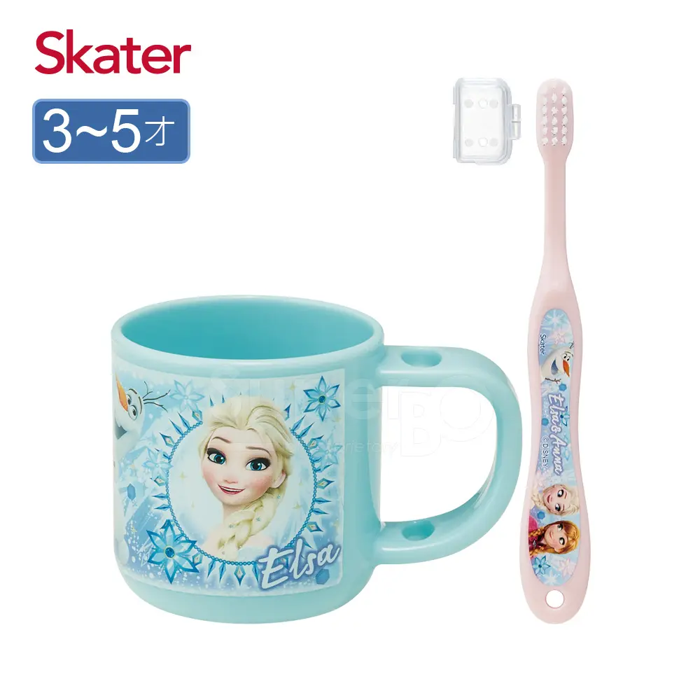 Skater牙刷杯組/ 含牙刷/ 冰雪奇緣