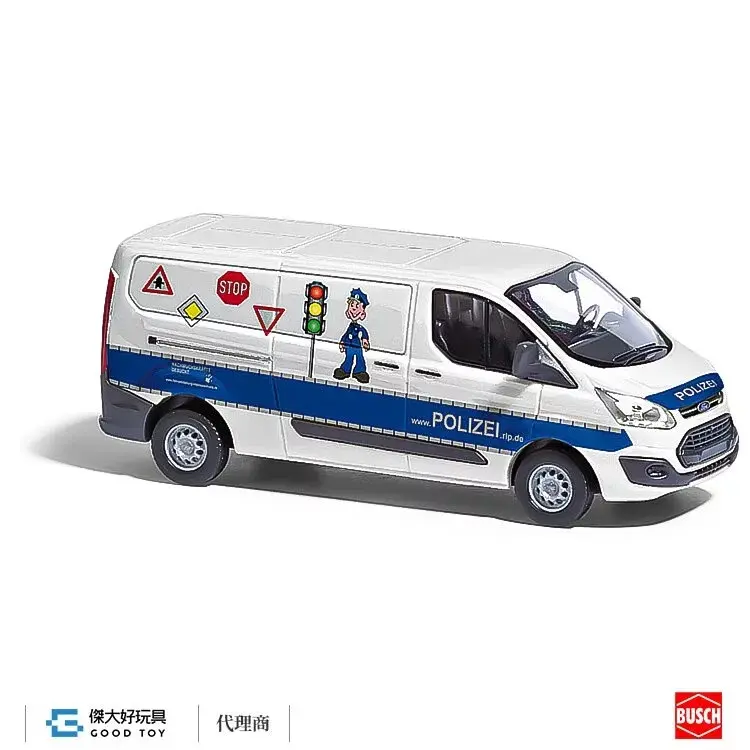 BUSCH 52415 (HO) Ford Transit Custom 警車 道路安全建議