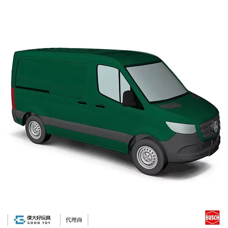 BUSCH 53402 (HO) Mercedes-Benz Sprinter Short Rs 綠色