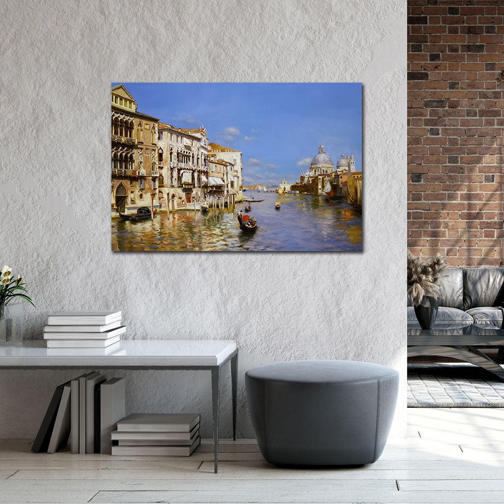 御畫房 威尼斯之三 國家一級畫師手繪油畫60x90cm