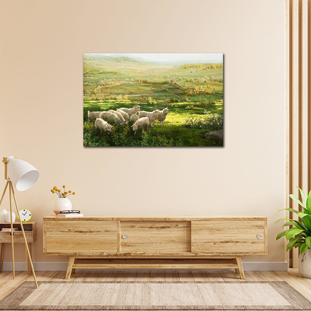 御畫房 春風得意 國家一級畫師手繪油畫60x90cm