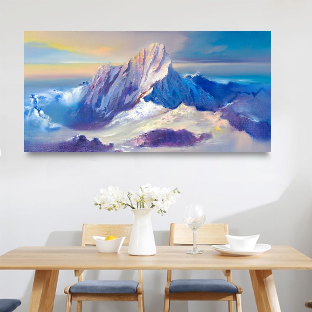 御畫房 玉山 國家一級畫師手繪油畫60x120cm