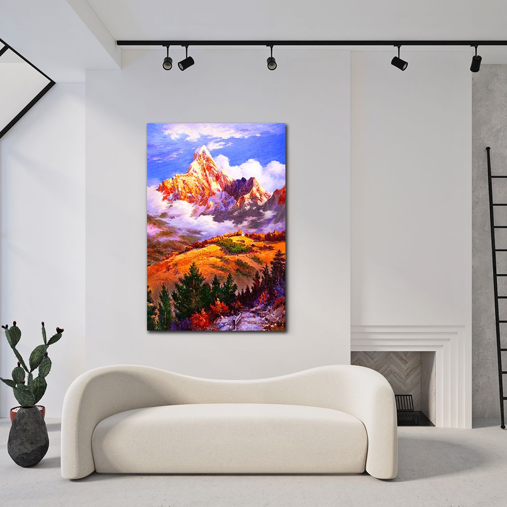 御畫房 神山 國家一級畫師手繪油畫60x90cm