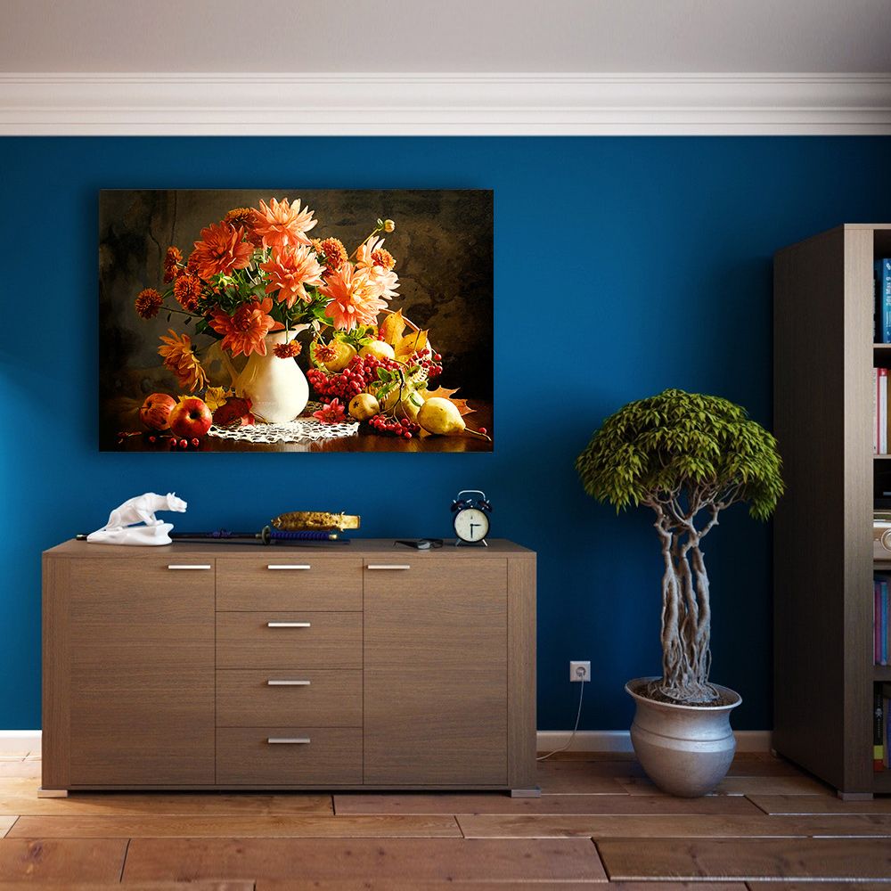御畫房 花開吉祥之二 國家一級畫師手繪油畫60x90cm