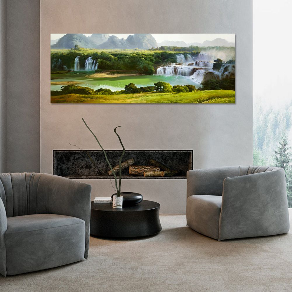 御畫房 財源滾滾之二 國家一級畫師手繪油畫60x120cm