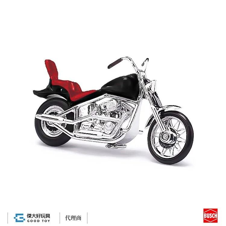 BUSCH 40151 (HO) 美式 摩托車 黑色