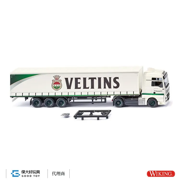WIKING 053710 (HO) MAN TGS Euro 6c-Veltins 側卸式卡車