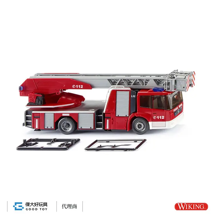 WIKING 062704 (HO) MB ECONIC METZ DL-32 旋轉台救援雲梯車