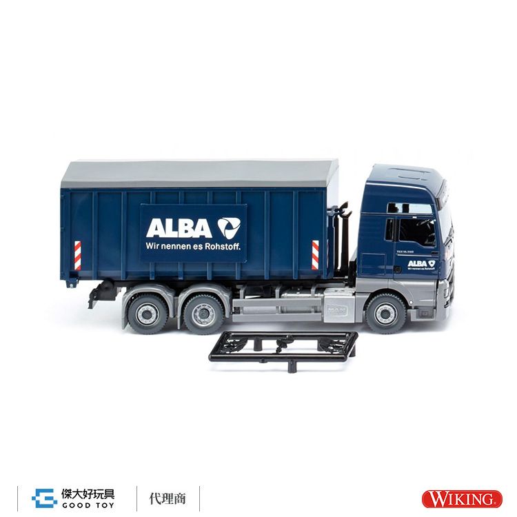 WIKING 067204 (HO) MAN TGX Euro 6/Meiller-Alba 車斗可卸式卡車