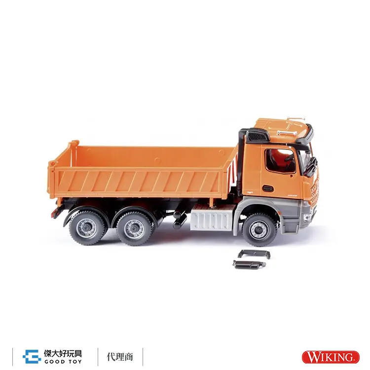 WIKING 067848 (HO) MB AROCS 市政 三向自卸式卡車-橙色