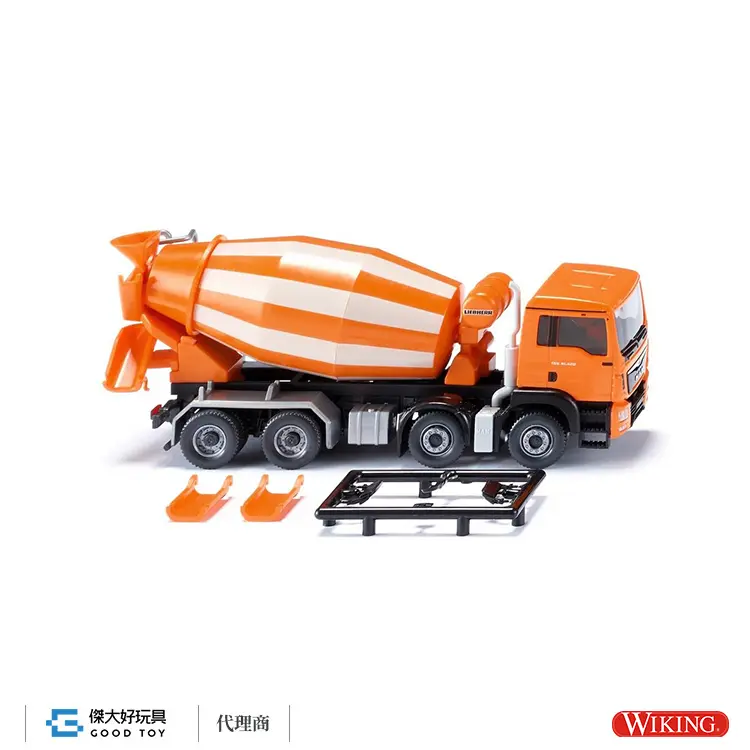 WIKING 068148 (HO) MAN TGS Euro 6/Liebherr 混凝土攪拌車-橙色