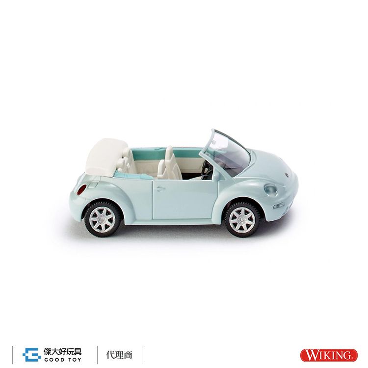 WIKING 003204 (HO) VW福斯新金龜車敞篷水瓶座-金屬藍色