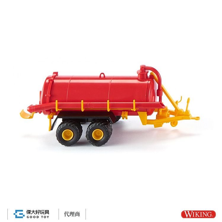 WIKING 038202 (HO) 真空罐拖車 紅/黃色