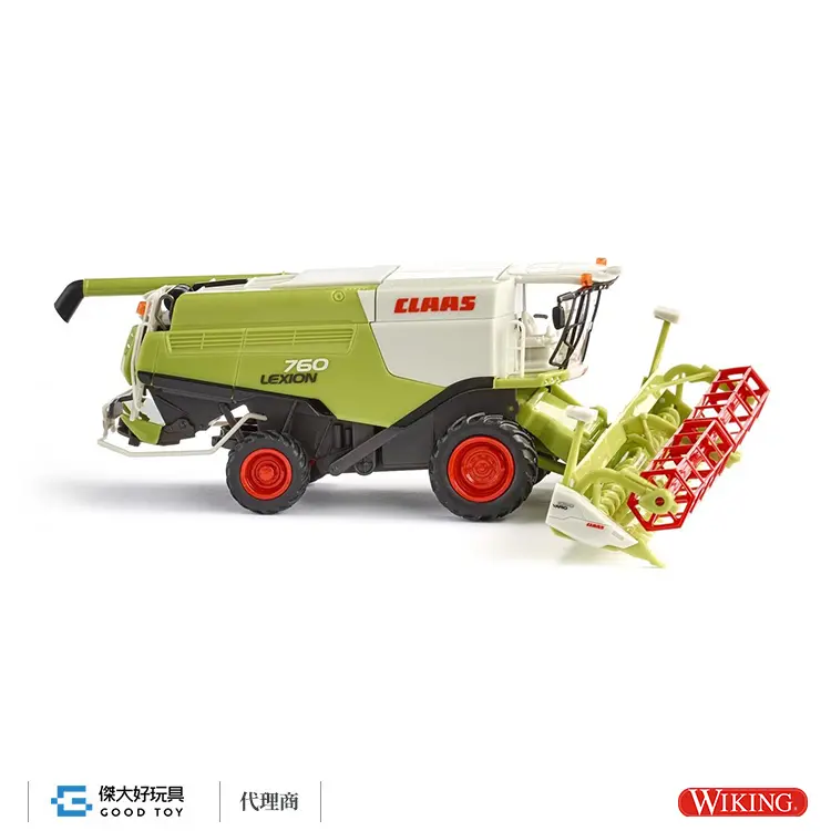 WIKING 038914 (HO) 法國克拉斯 Claas Lexion 760 聯合收割機附V 1050 割穗機