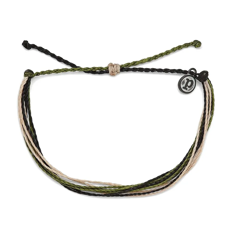Pura Vida 美國手工 FOR THE TROOPS照護退伍軍人 慈善基本款可調式手環