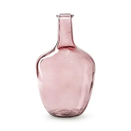 Jodeco Glass 經典弧形玻璃花器/ 透視粉
