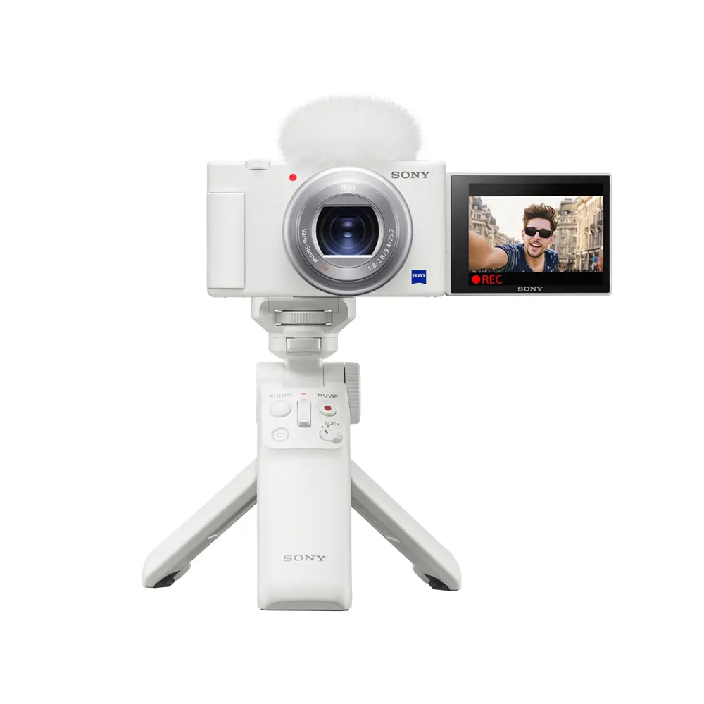 SONY 索尼 Digital Camera ZV-1 輕影音手持握把組合 公司貨 白色