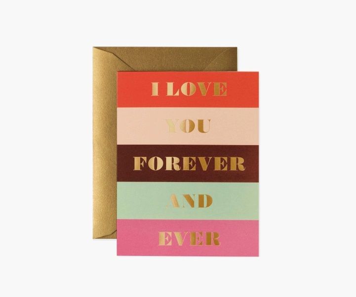 美國 RIFLE PAPER 情人卡/ Color Bolck Love