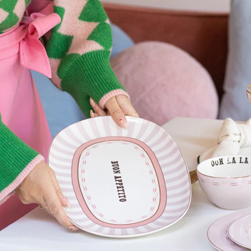 Yvonne Ellen 口號上菜盤-34cm