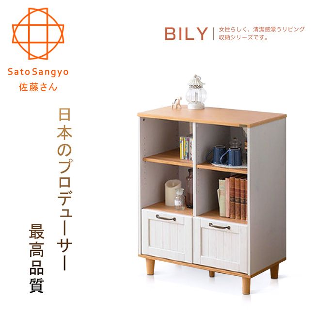日本專用環保蜂巢板✦【Sato】長崎之夏四格雙抽收納櫃