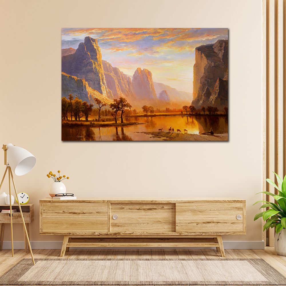 御畫房 五鹿財神 國家一級畫師手繪油畫60×90cm(VF-85)