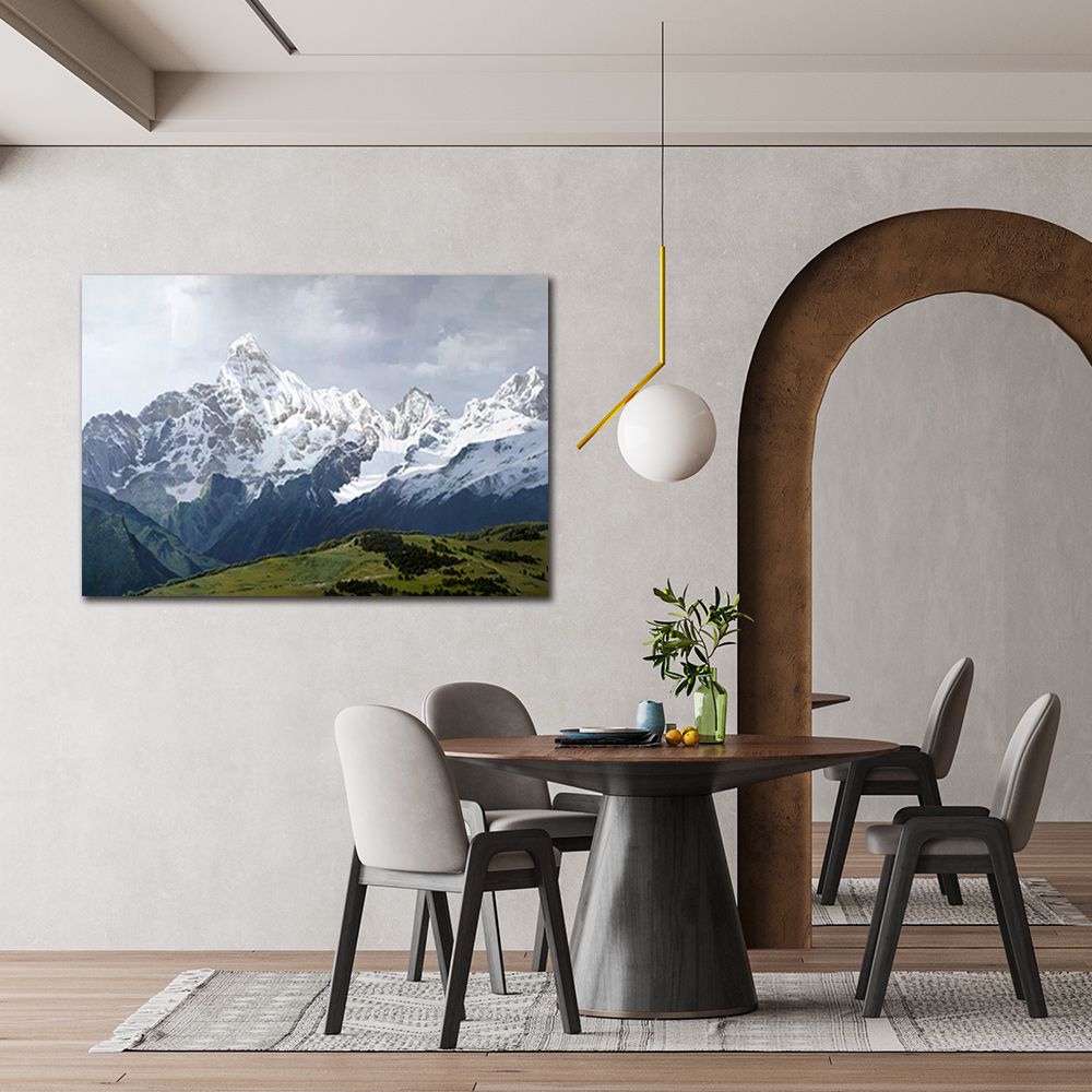 御畫房 聖母峰 國家一級畫師手繪油畫60×90cm(VF-88)
