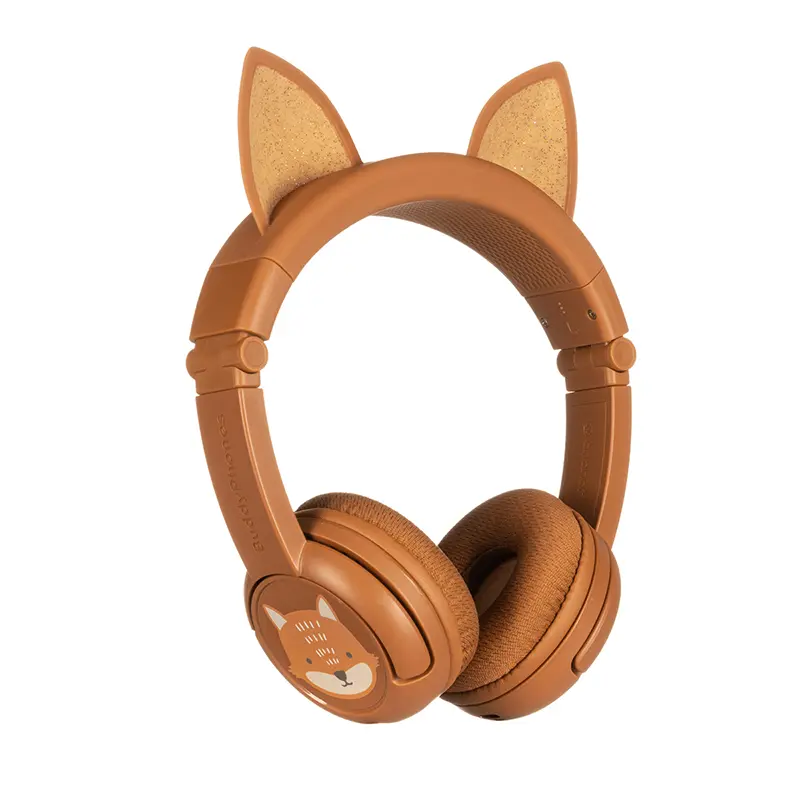 BuddyPhones PlayEars+藍芽動物學習Plus系列 兒童耳機(狐狸)