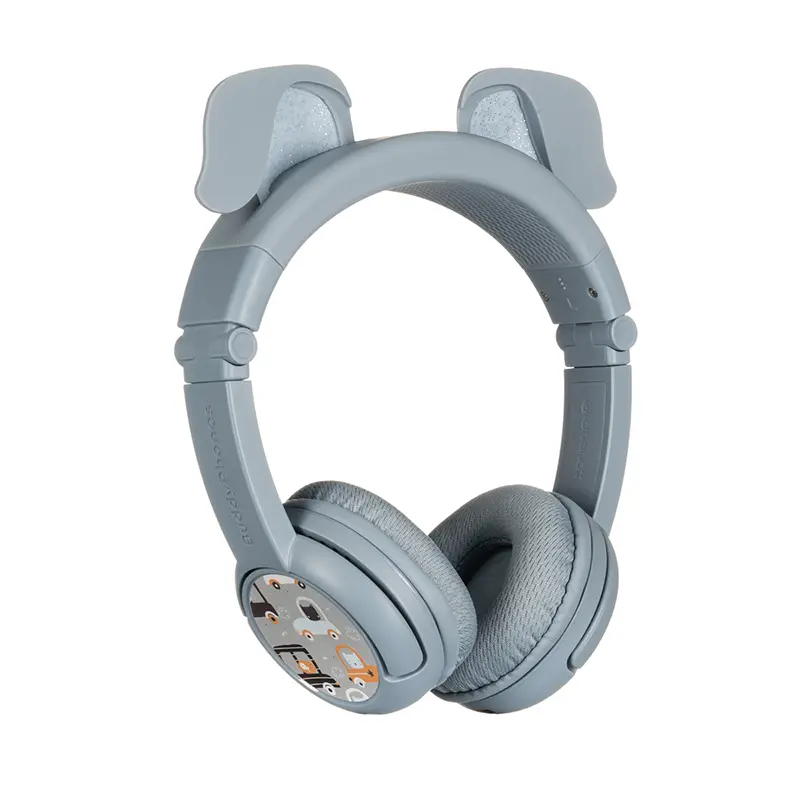 BuddyPhones PlayEars+藍芽動物學習Plus系列 兒童耳機(藍狗)