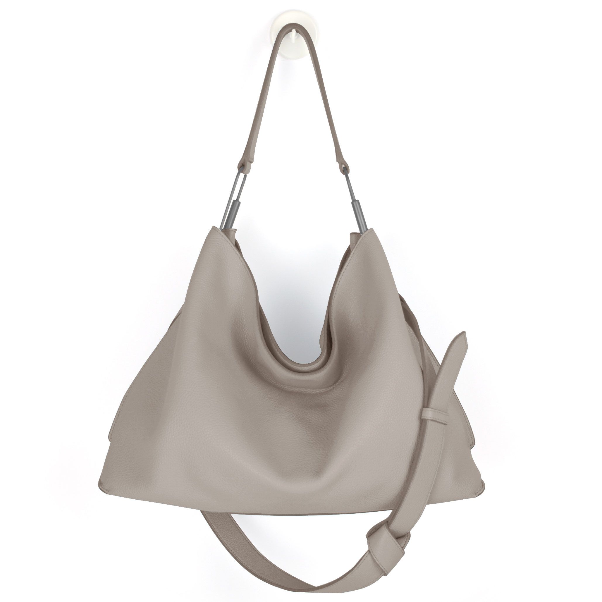 Darker Than Black Bags/Valley Hobo Bag 軟包/雲灰
