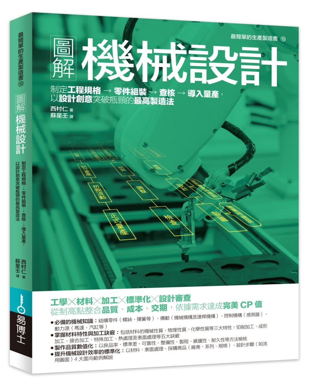 圖解機械設計: 制定工程規格→零件組裝→查核→導入量產, 以設計創意突破瓶頸的最高製造法