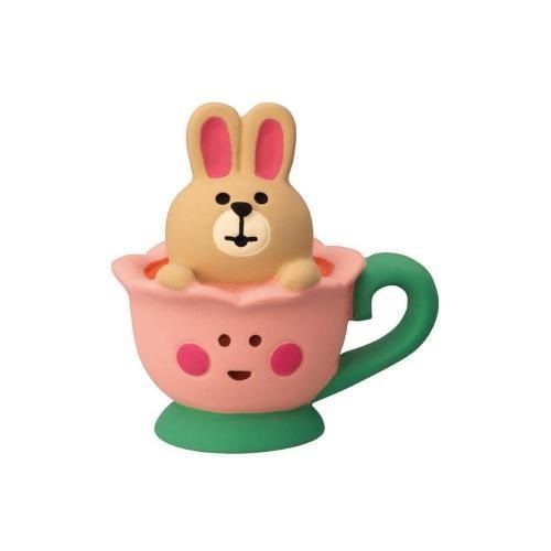 日本 DECOLE Concombre 愛麗絲花仙境公仔/ 兔子茶杯/ 粉