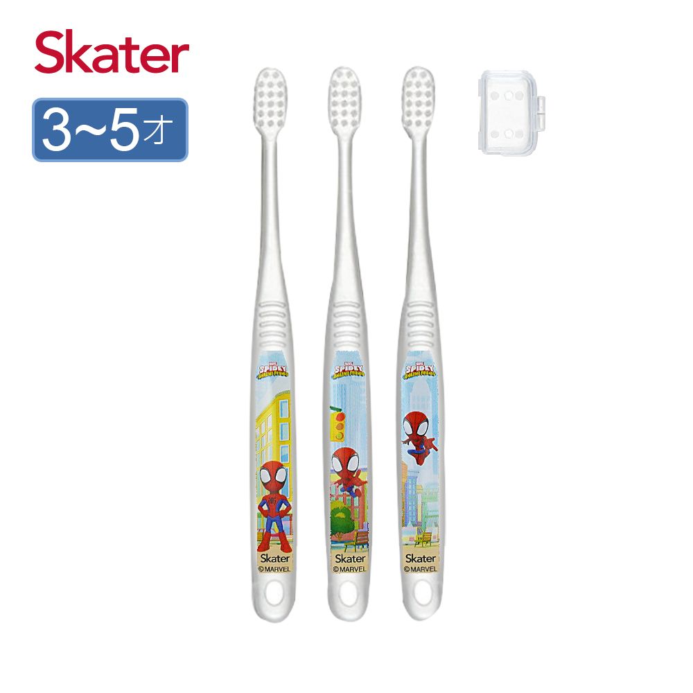 Skater兒童牙刷/ 3-5歲/ 3入組/ SPIDEY